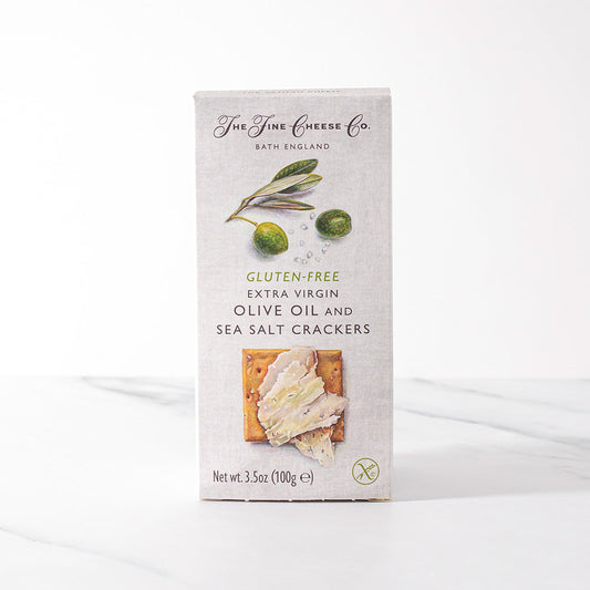 The Fine Cheese Company Gluten Free Olive Oil Sea Salt Crackers (100g) - 12ea Case