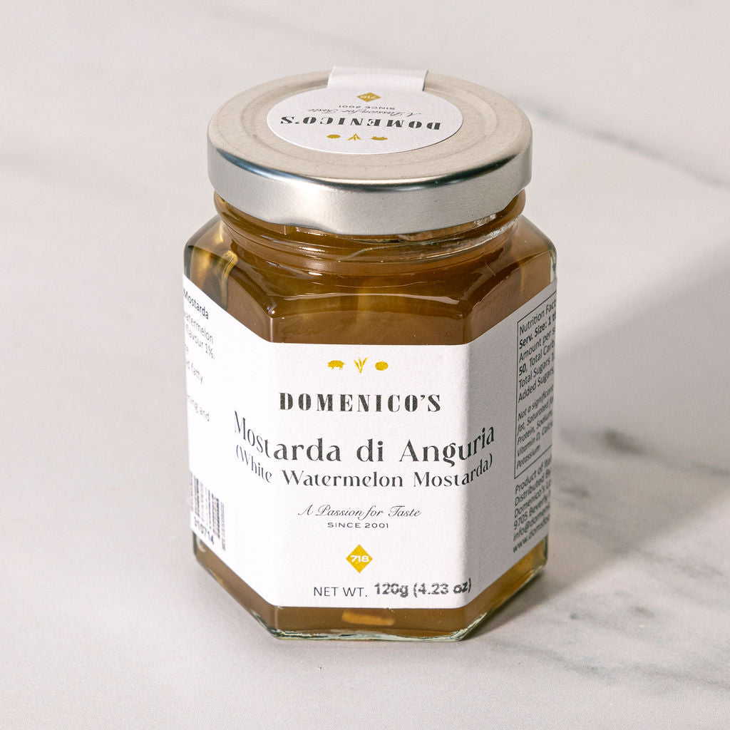 Domenico's Mostarda di Anguria Bianca - White Watermelon Mostarda (120g) - Case