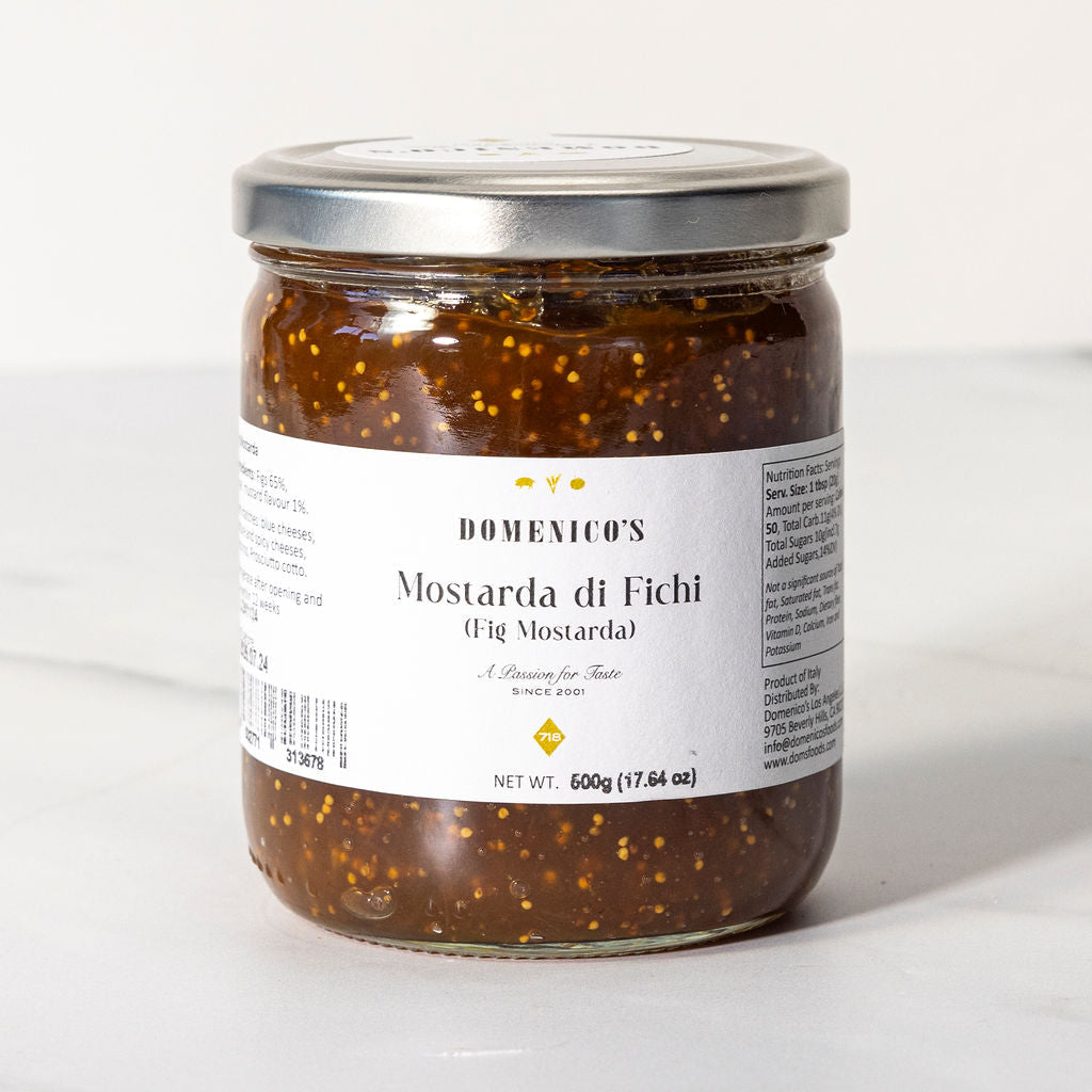 Domenico's Mostarda di Fichi - Fig Mostarda (500g) - 6ea Case