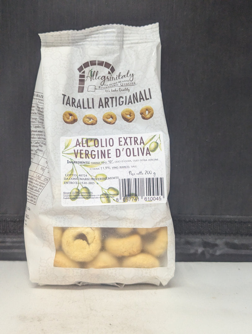 Allegrinitaly Taralli all'Olio Extra Vergine d'Oliva (200g) - 20ea Case
