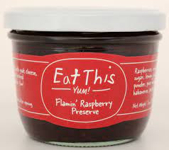Eat This Flamin' Raspberry Jam (7oz) - 12ea Case