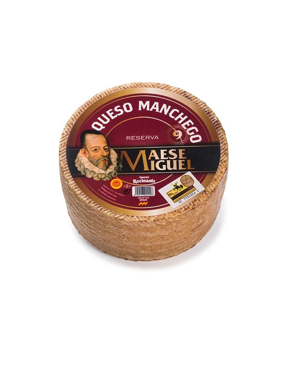 Manchego PDO Reserva Aged 9 Months - 7lb Wheel