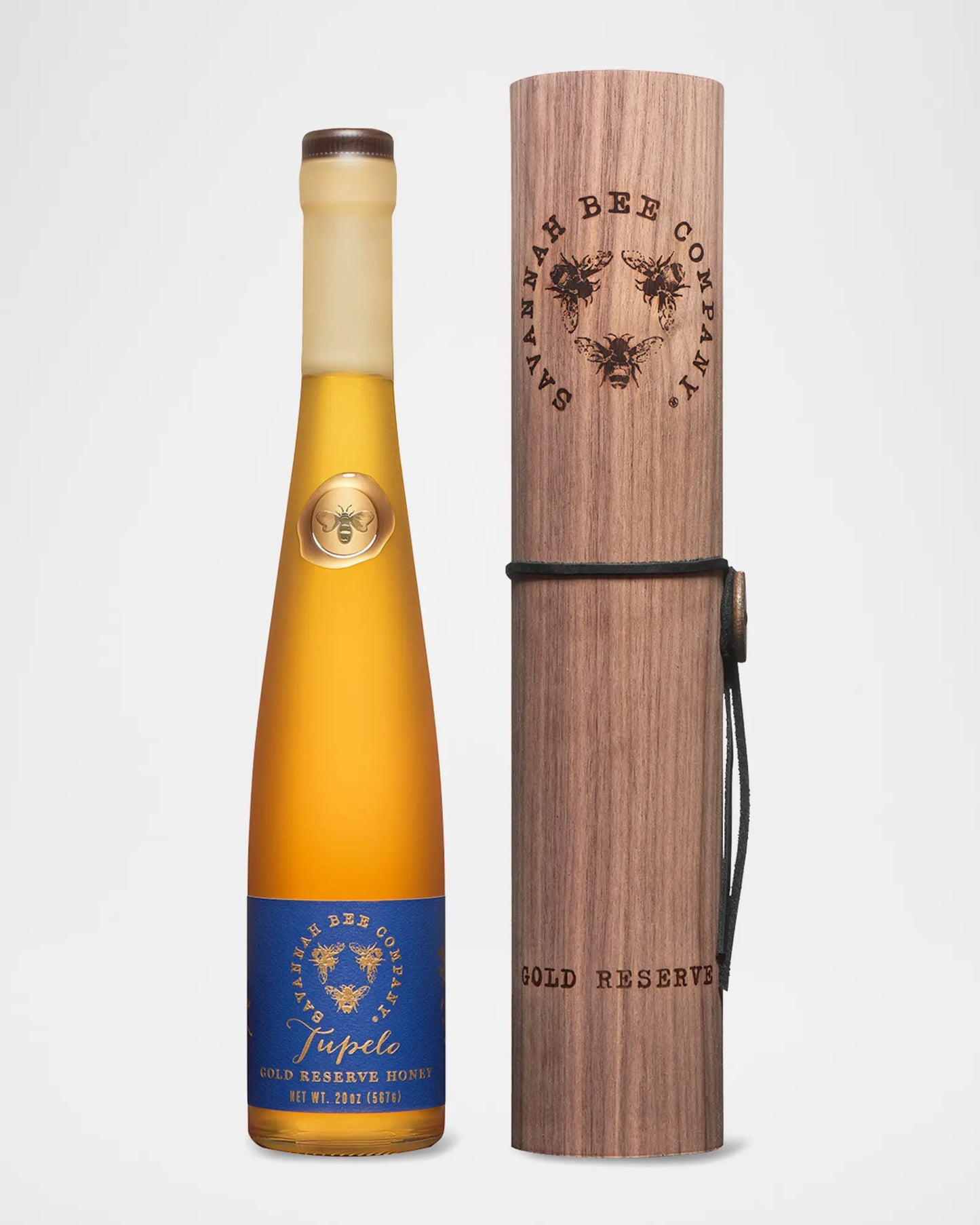 Savannah Bee Company Tupelo Gold Reserve Honey Flute (20oz) - 12ea Case
