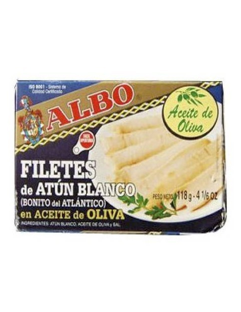 Albo Ventresca White Belly Tuna Fillets in Olive Oil (118g) - 24ea Case