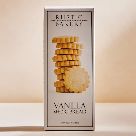 Rustic Bakery Vanilla Bean Shortbread Cookies (4oz) - 12ea Case