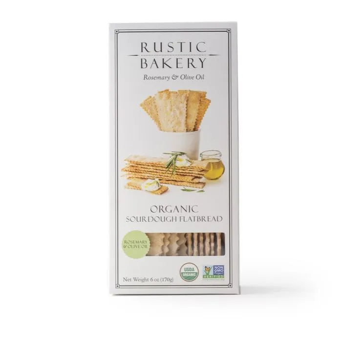 Rustic Bakery Rosemary & Olive Oil Organic Crackers (6oz) - 12ea Case
