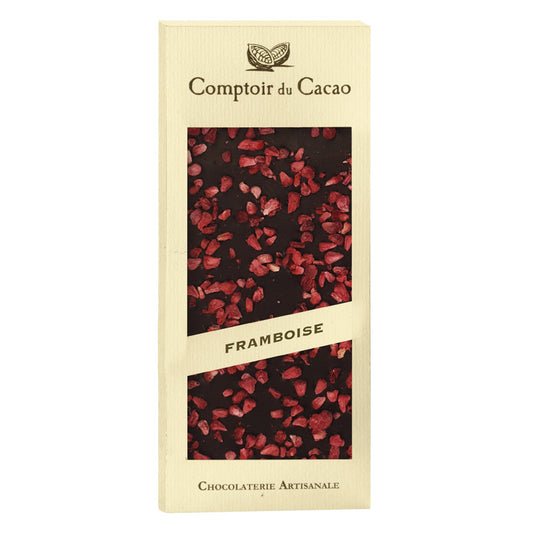Comptoir du Cacao Dark Raspberry Chocolate Bar (3.2oz)