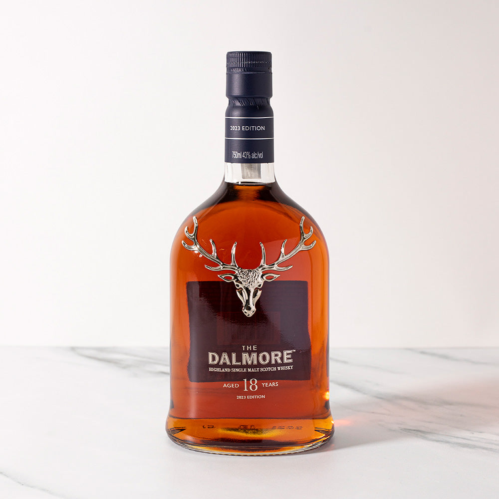 Bottle of The Dalmore 18 aged years whisky