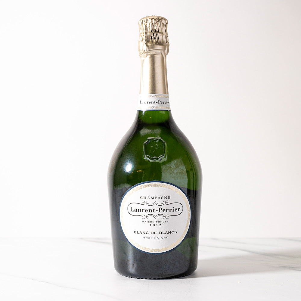 Bottle of Laurent Perrier Blanc de Blancs Champagne