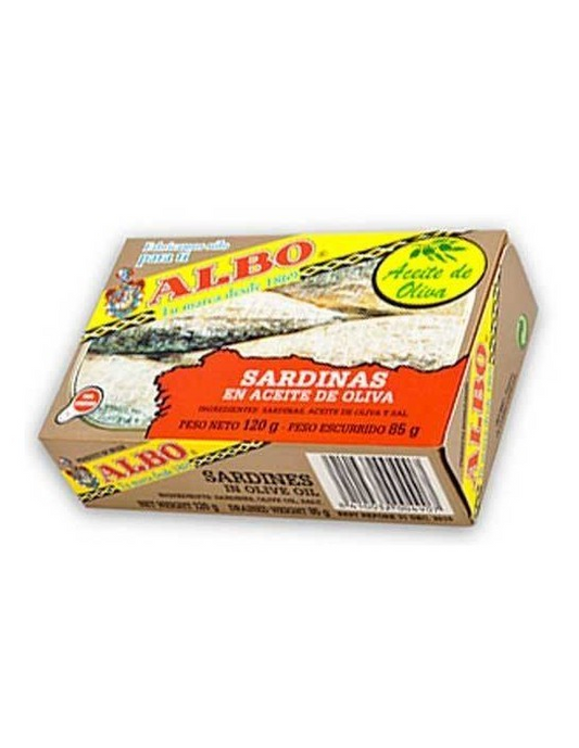 Albo Sardines in Olive Oil (120g) - 24ea Case