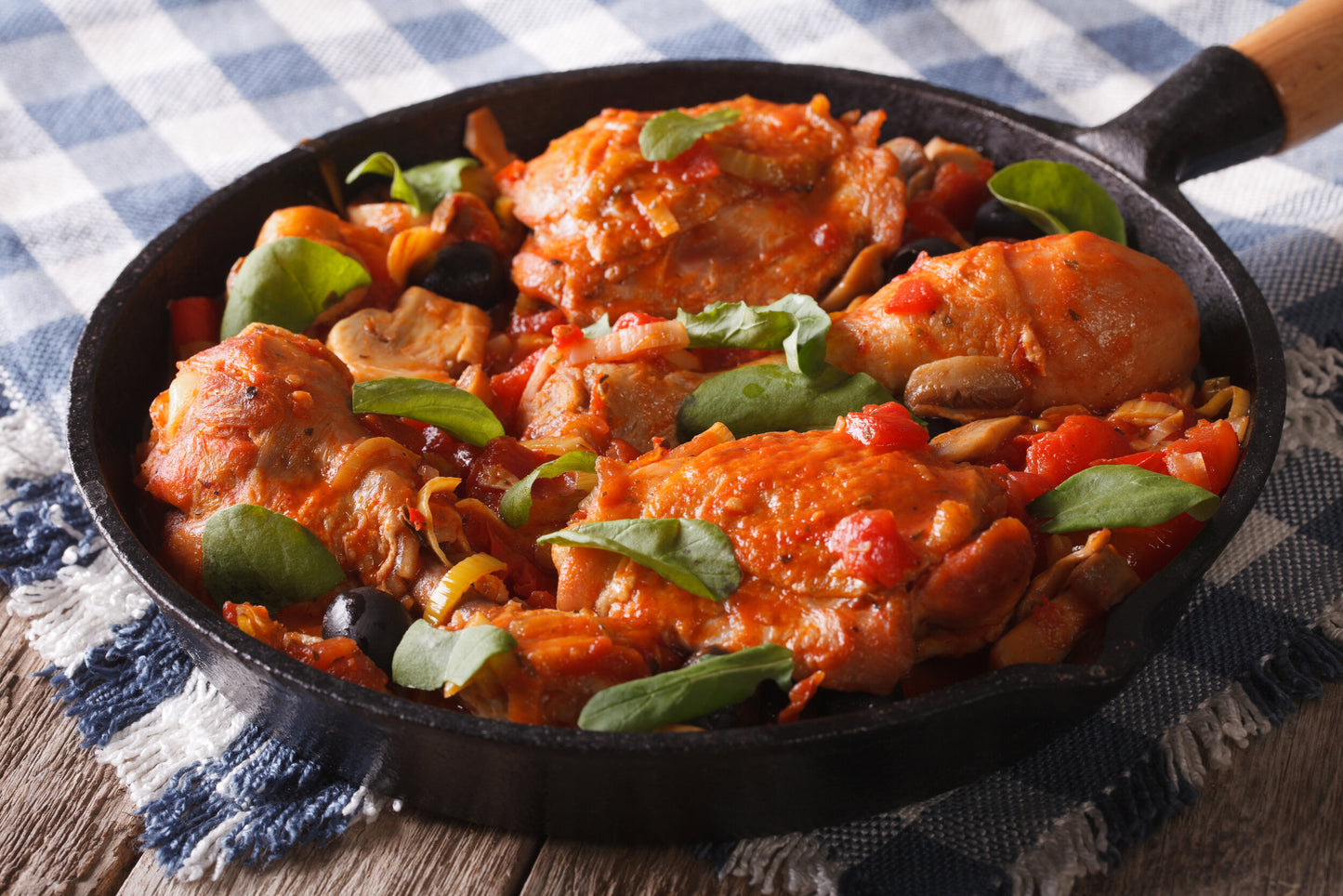 Pan of Chicken Cacciatore